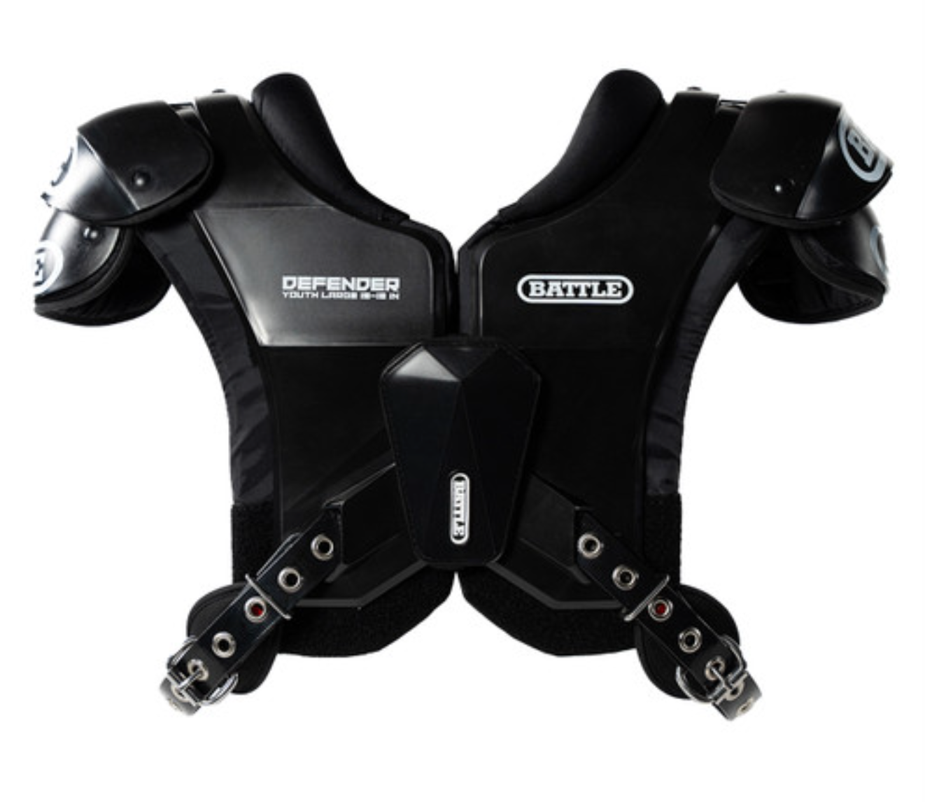 (Mサイズ) BATTLE DEFENDER 大人 ミディアムショルダーパッド Battle Defender Light weight shoulder pads (Adult) – Football Depot
